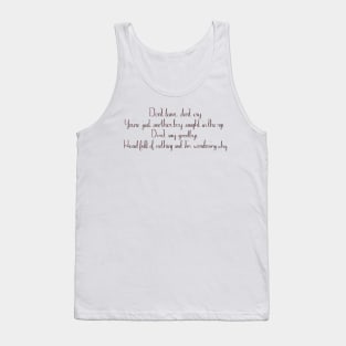 Turn to hate Tank Top